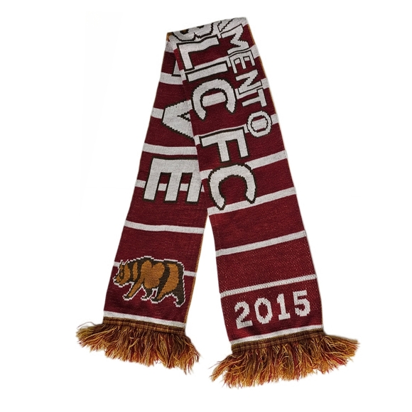 Sacramento Republic FC Red and Gold Scarf 2015 Club Seating - Picture 7 of 9